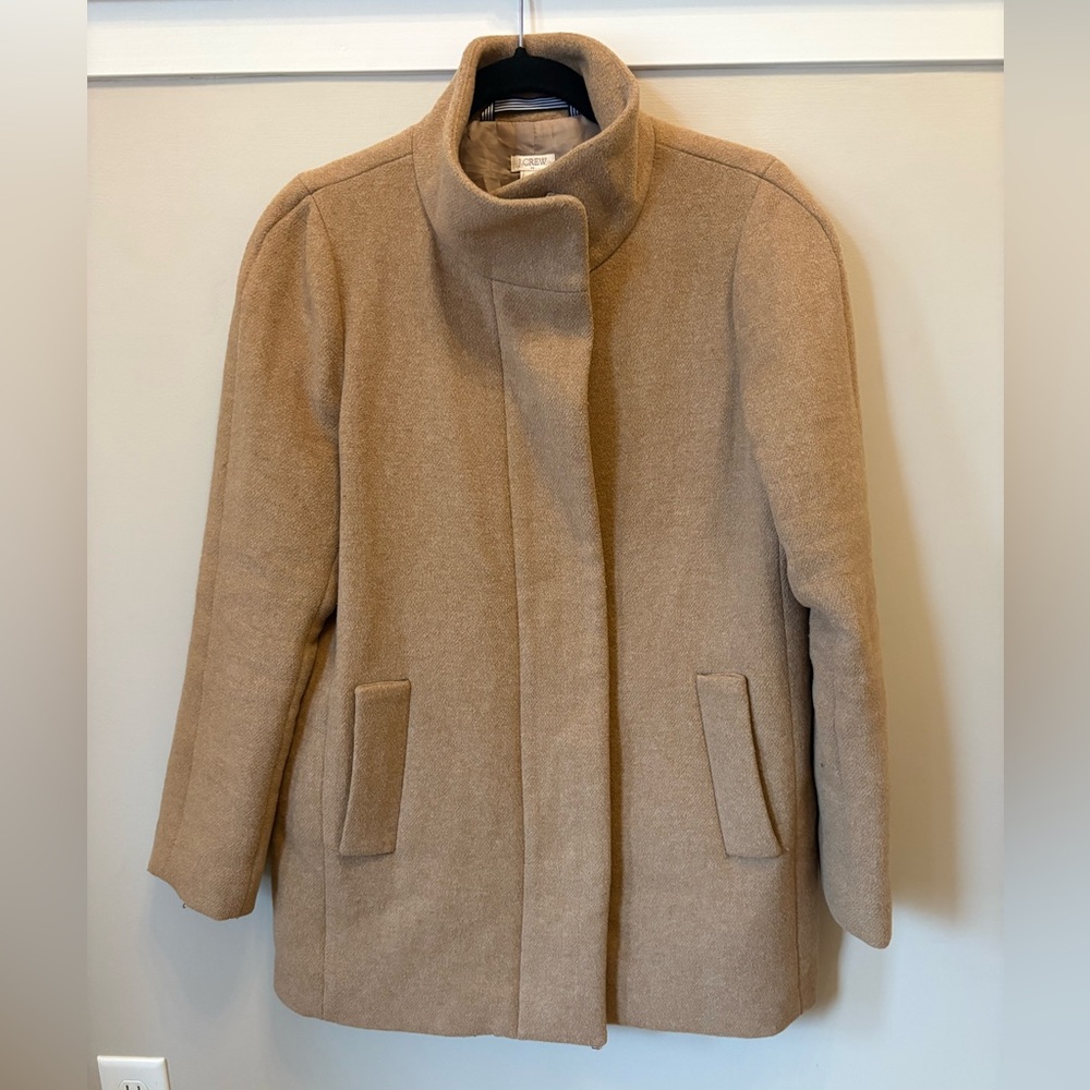 J. Crew Women's Camel Pea Coat